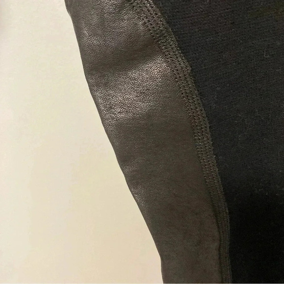 NWT rag & bone leather insert black jeggings pants - Picture 7 of 9